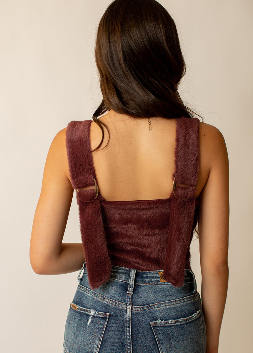 Ayasha Bodysuit in Raisin