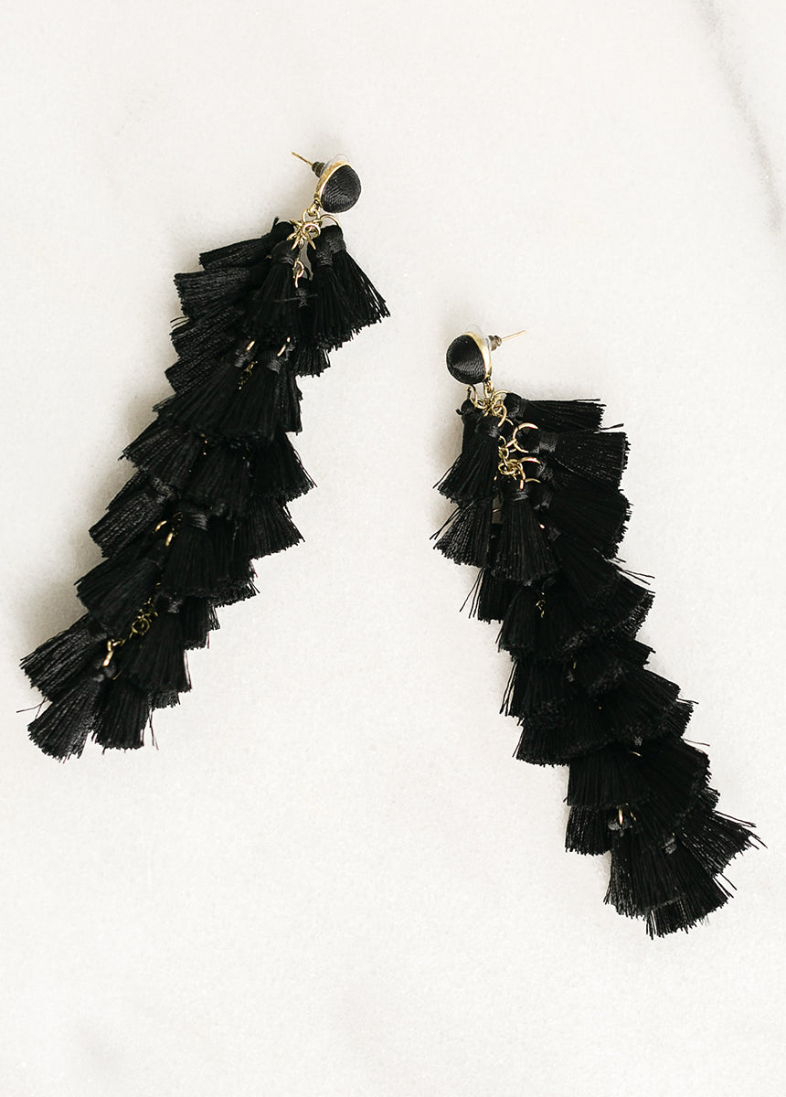 Ibiza Earrings in Black