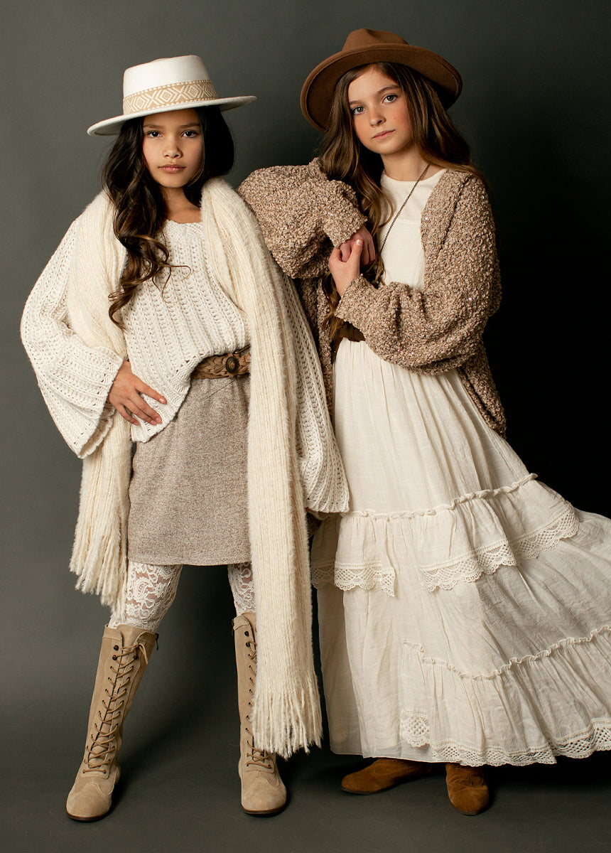 Elea Lace Leggings in Cream