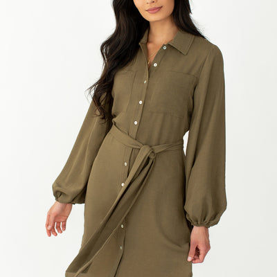 Janie Dress in Olive
