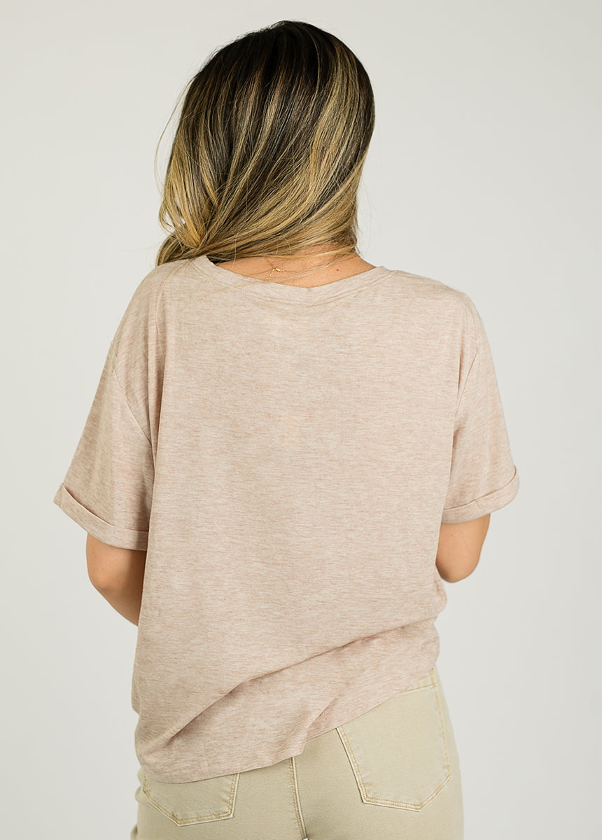 Caffeine Queen Tee in Heather Oat