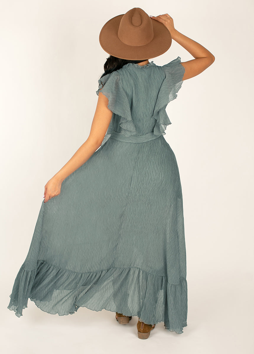 cascalone maxi dress sage Cascalone Maxi Dress Sage
