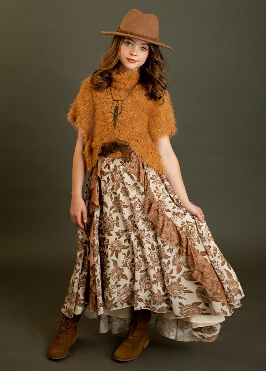 Raylie Dress in Neutral Floral