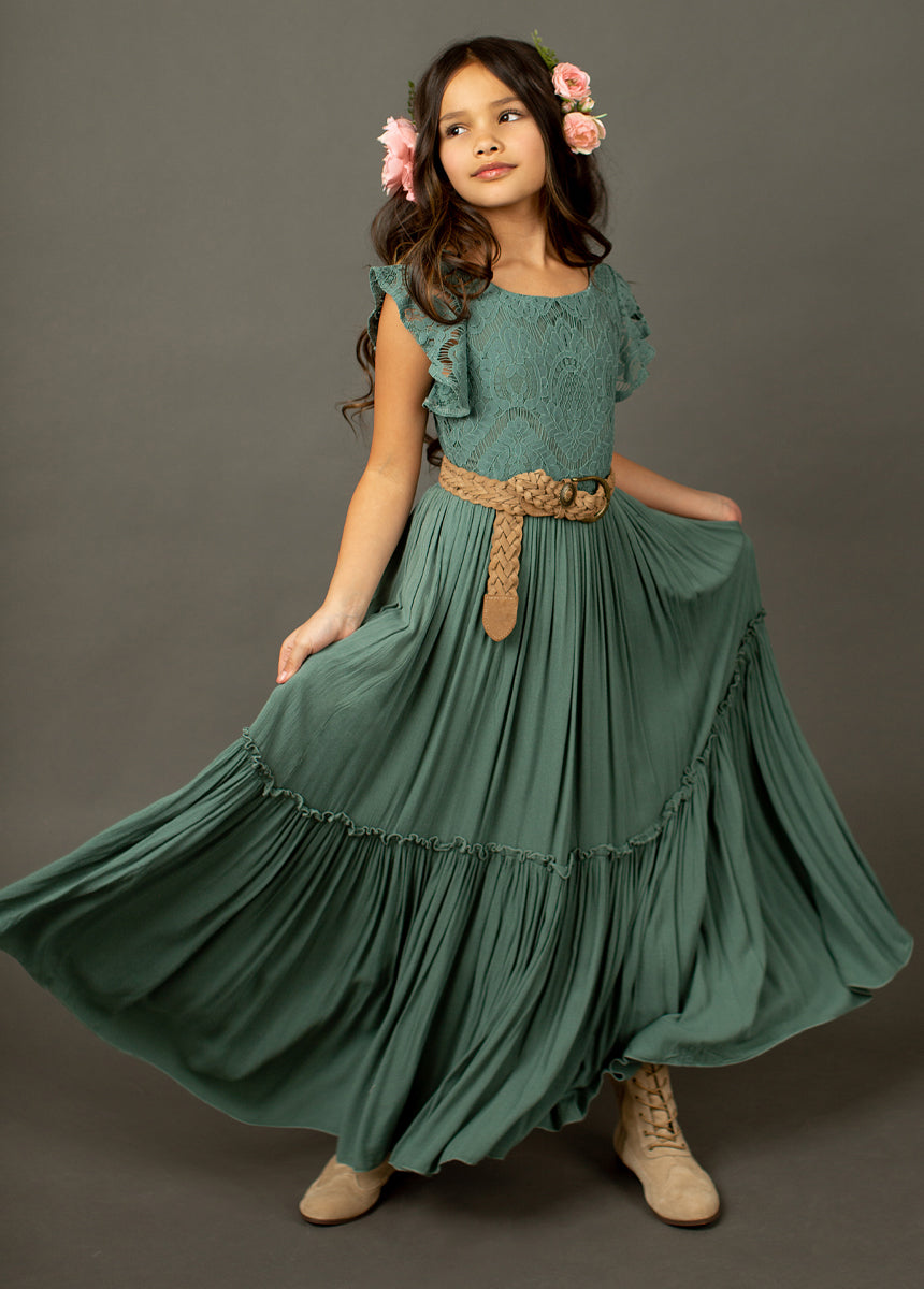 Macy Dress in Beach Sage