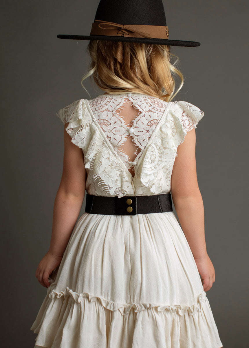 Lacy Petticoat Dress in Cream