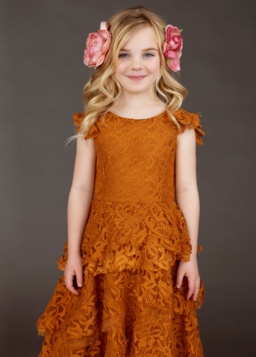 Lyra Dress in Marigold
