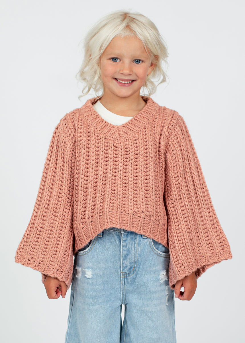 Emily Sweater in Ashe Rose