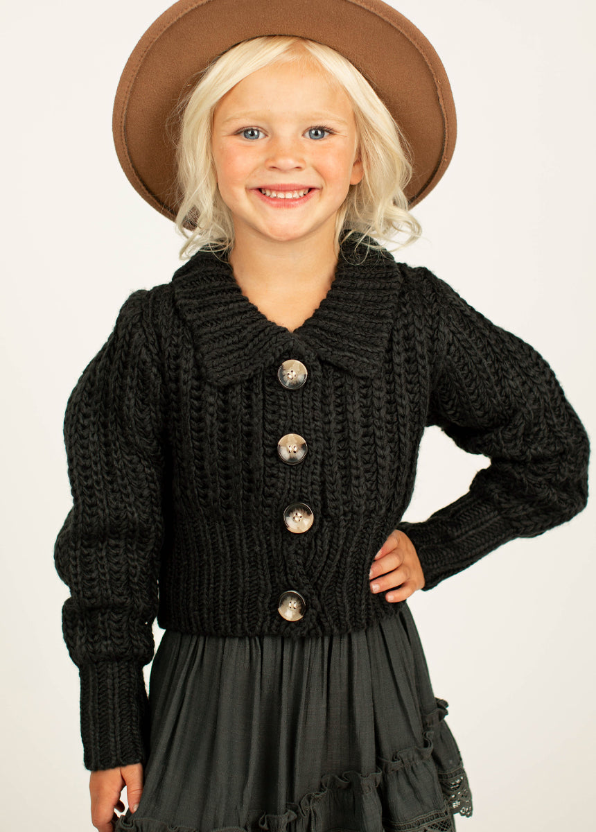 Maddie Sweater in Washed Black