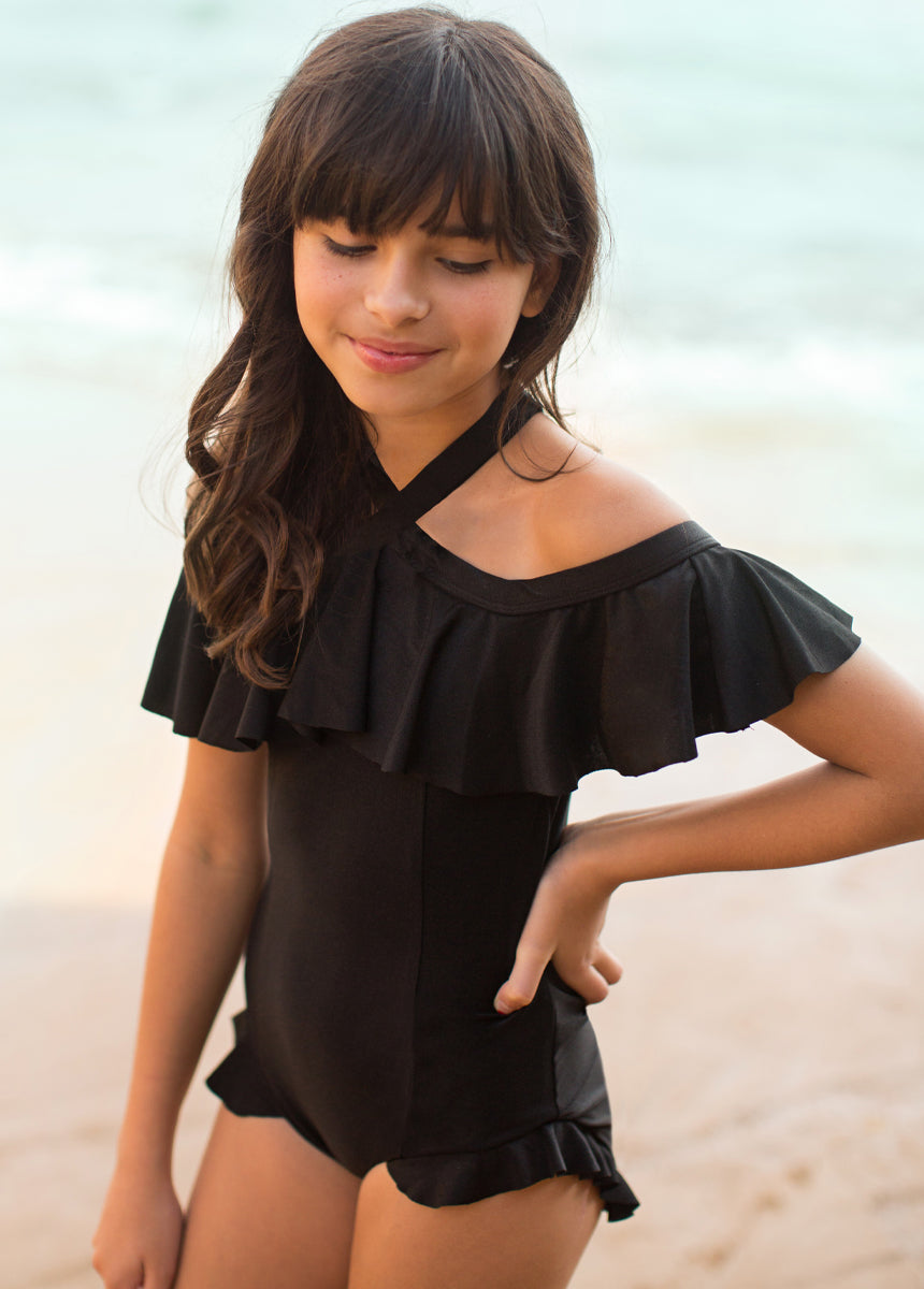 Abriella Swimsuit in Black Joyfolie