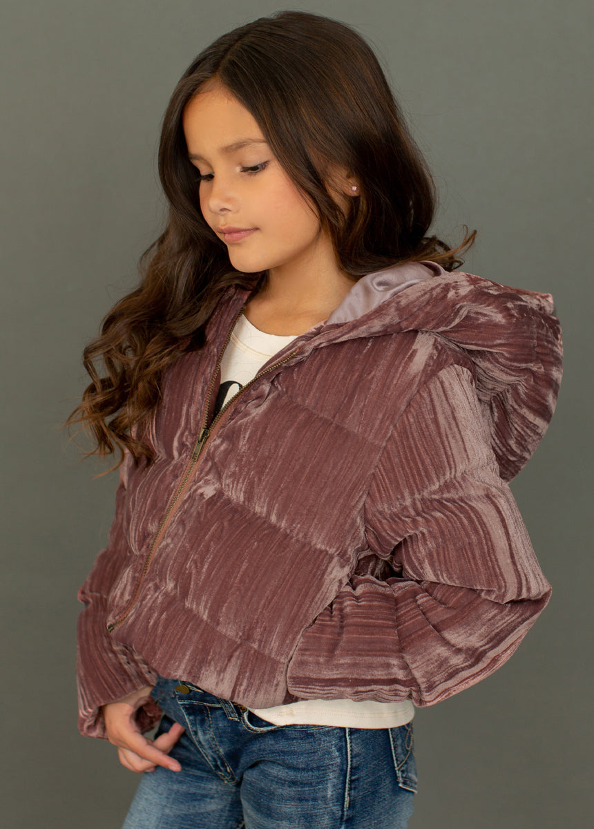 Tay Bomber Jacket in Dusty Lilac