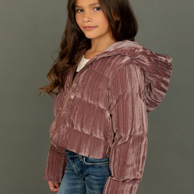 Tay Bomber Jacket in Dusty Lilac