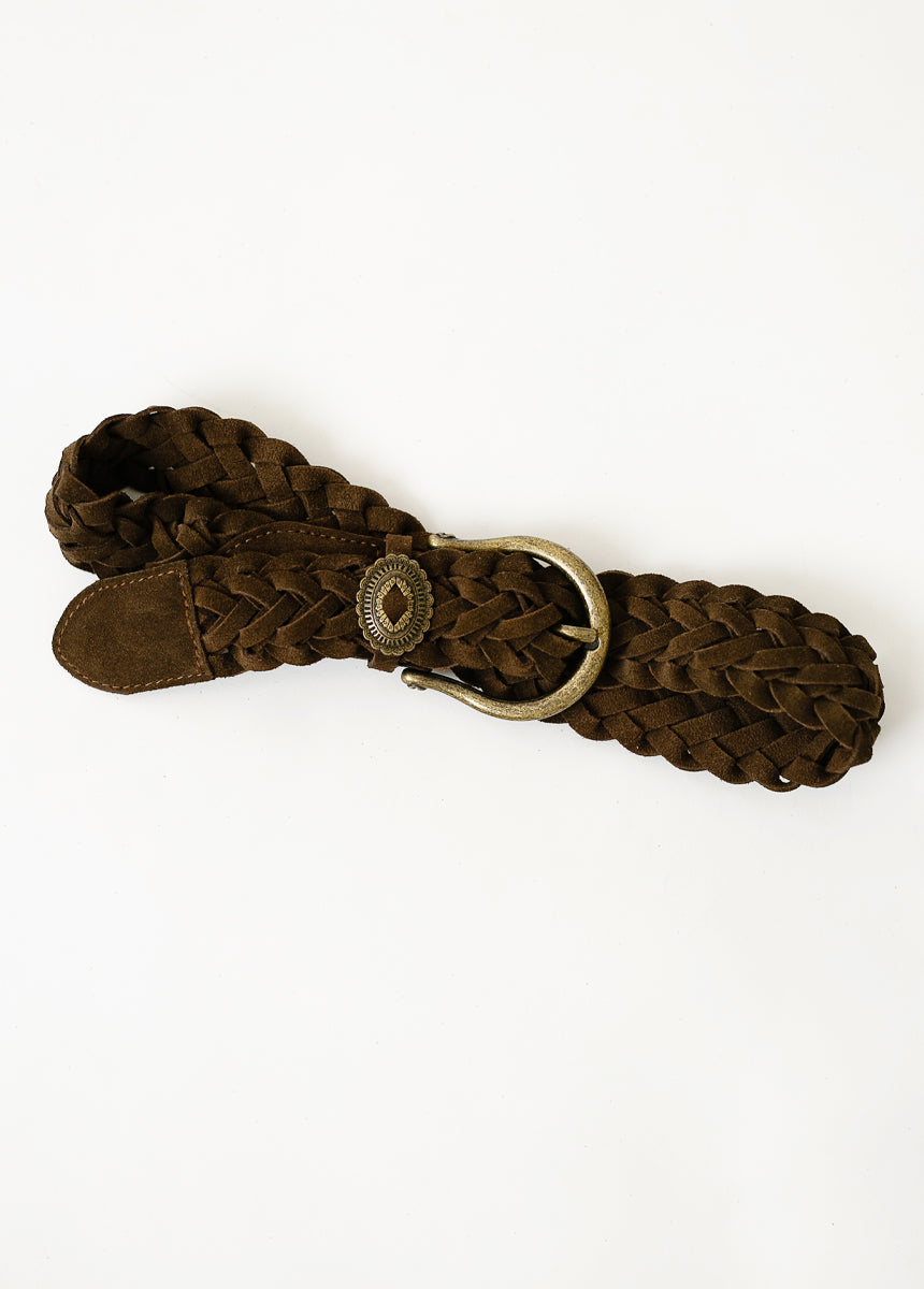 Wendie Leather Belt in Nutmeg