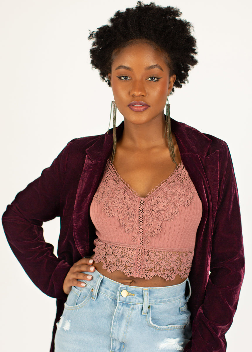 Martina Bralette in Ashe Rose