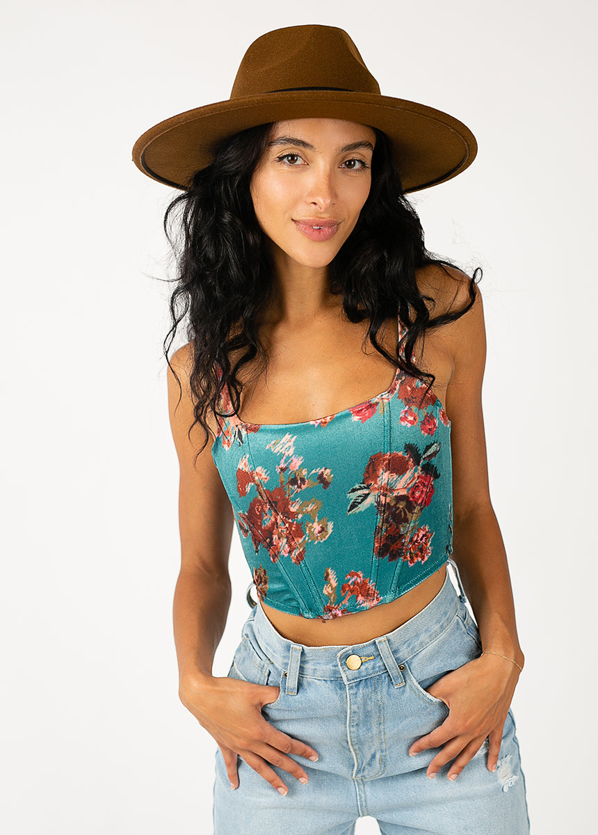 Journee Top in Aegean Ikat