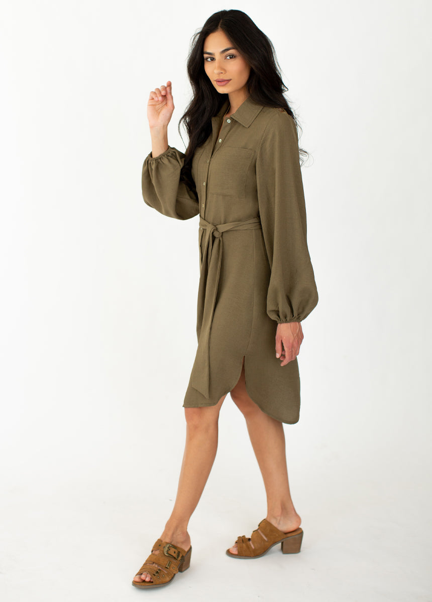 Janie Dress in Olive