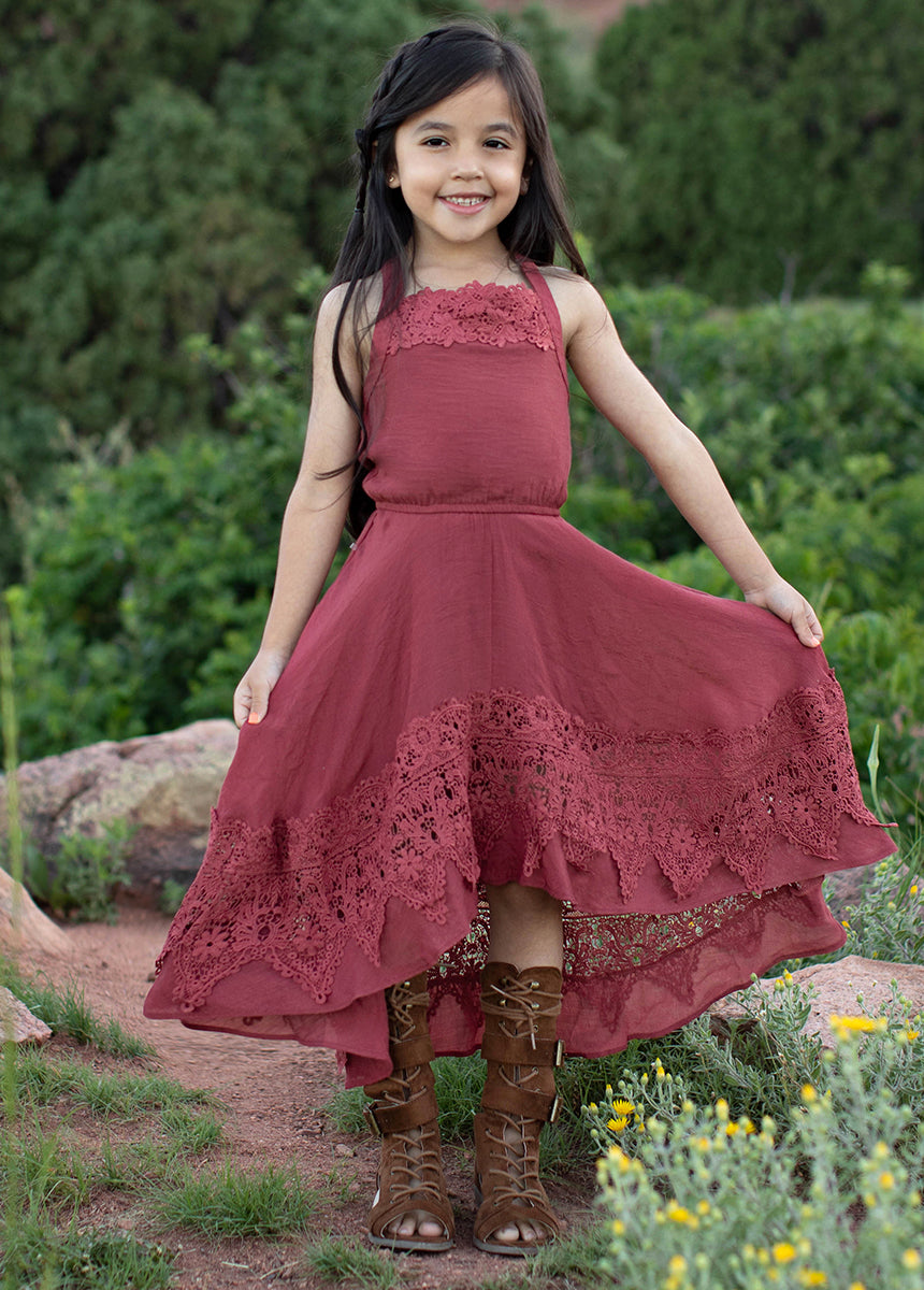 Kat Maxi Dress in Red Clay