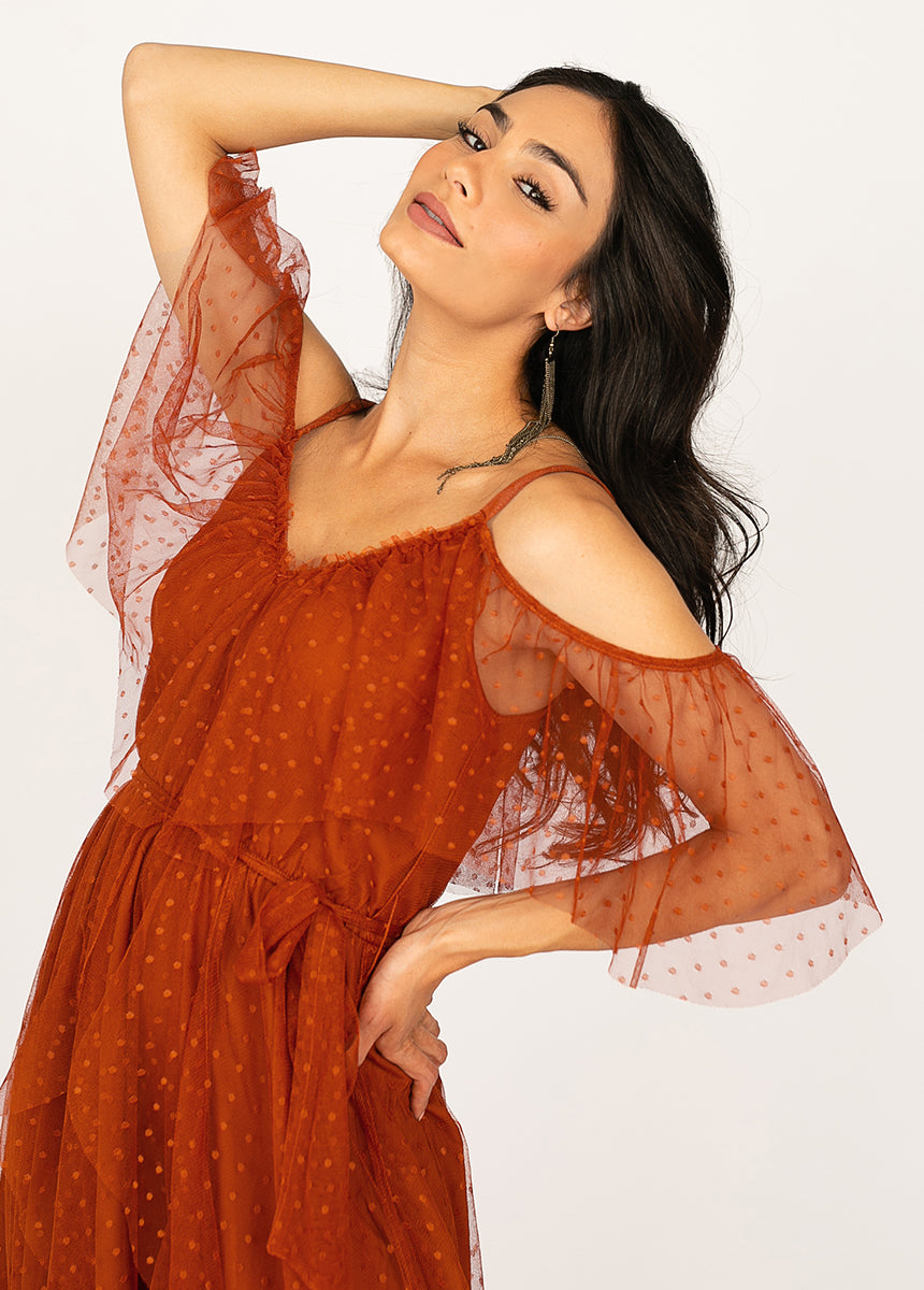 Lauryn Dress in Rust