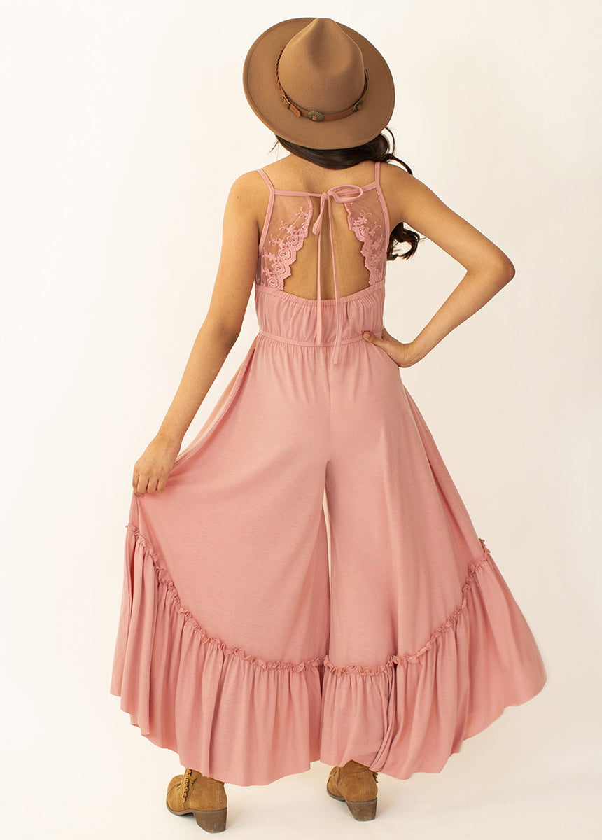 Lyanna Jumpsuit in Cameo Rose