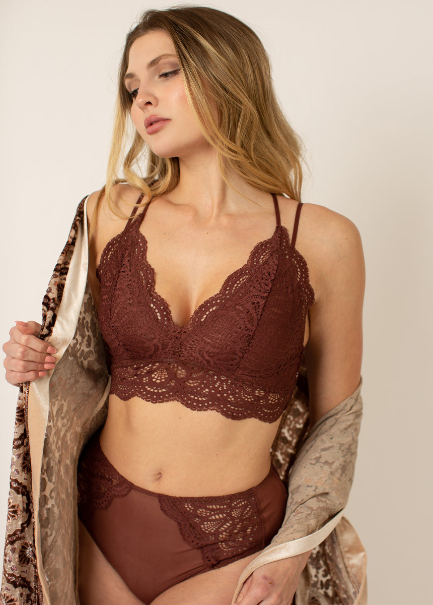 Alanis High Waisted Panty in Raisin