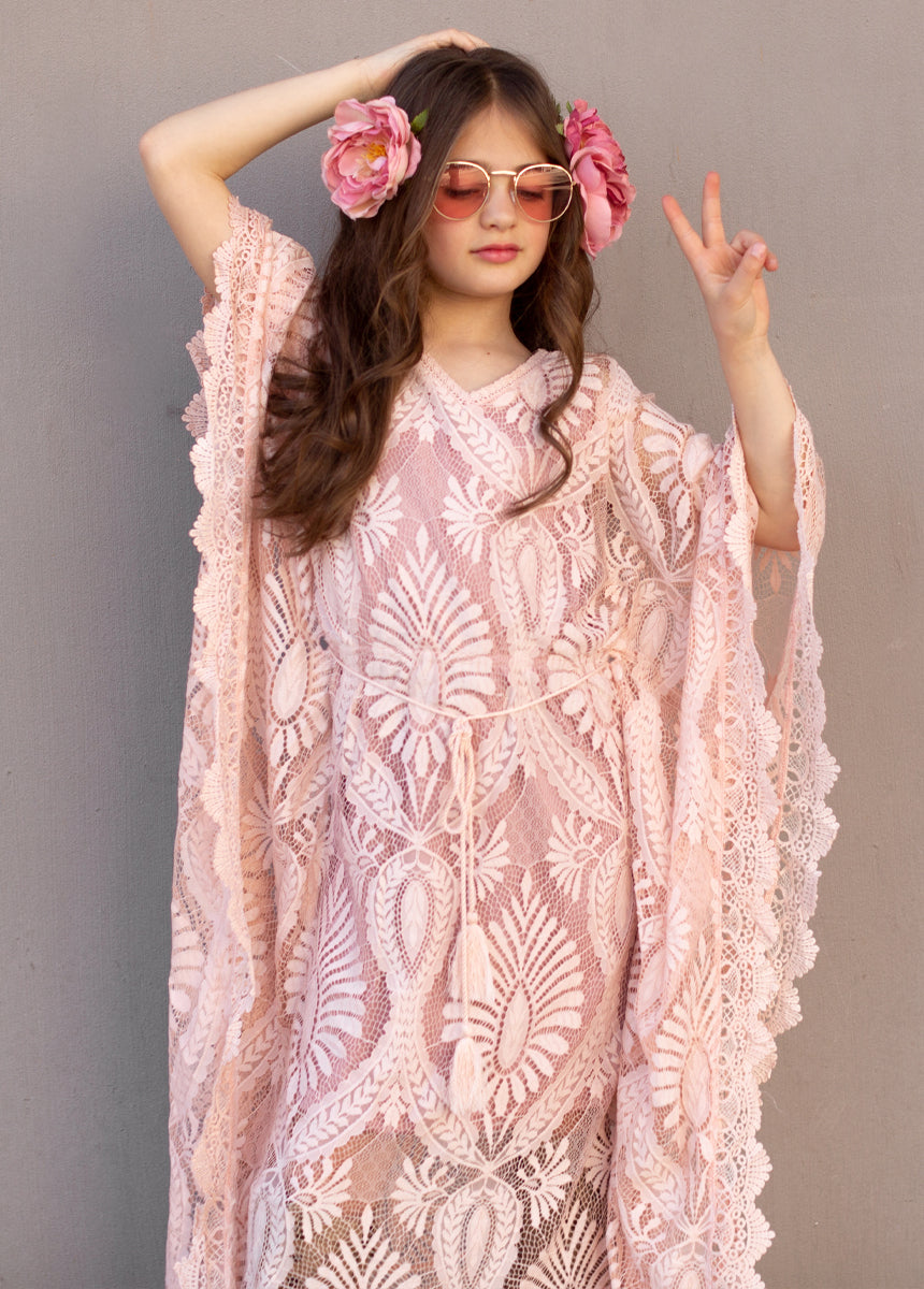 Ayesha Kaftan in Blush
