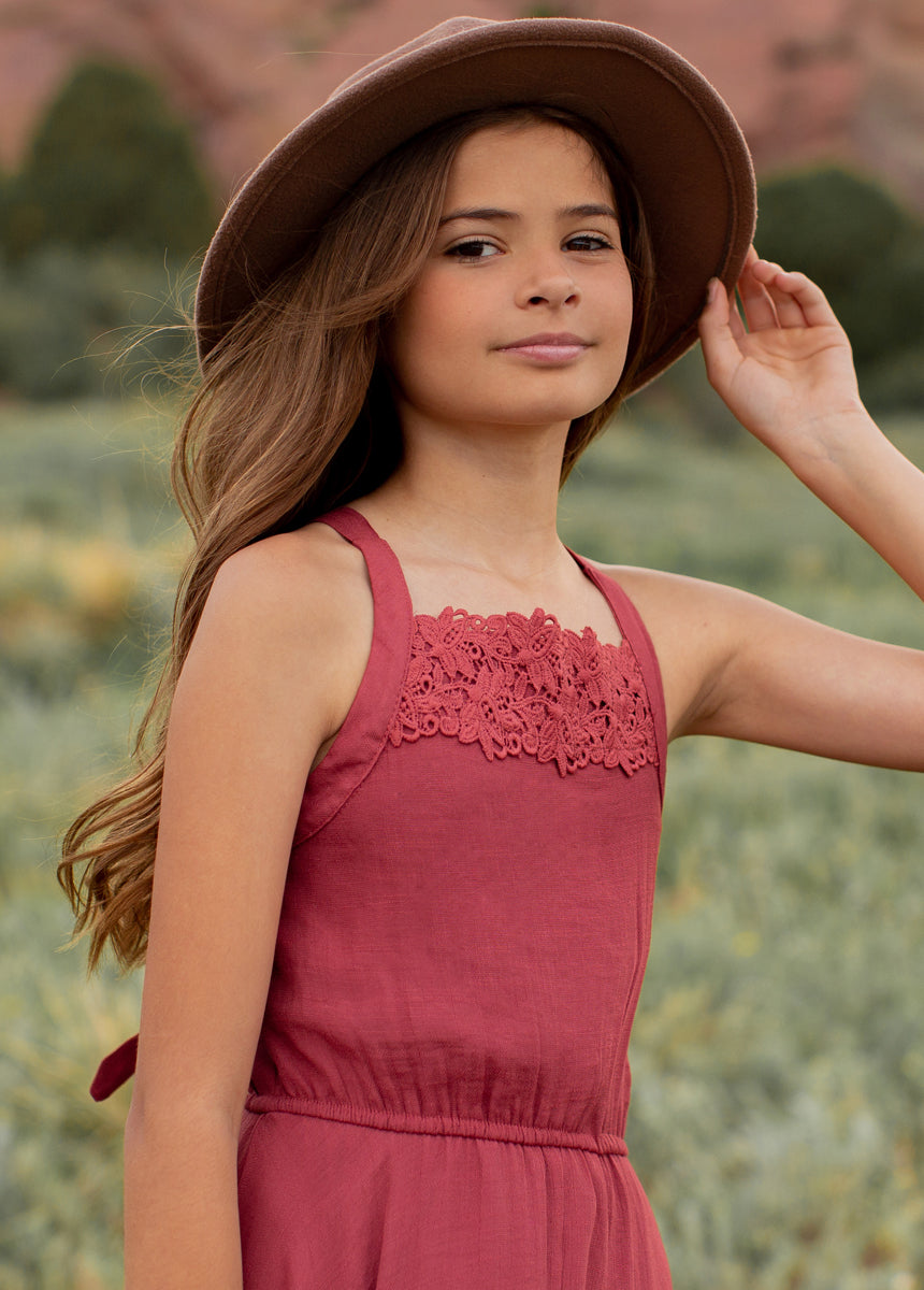 Kat Maxi Dress in Red Clay