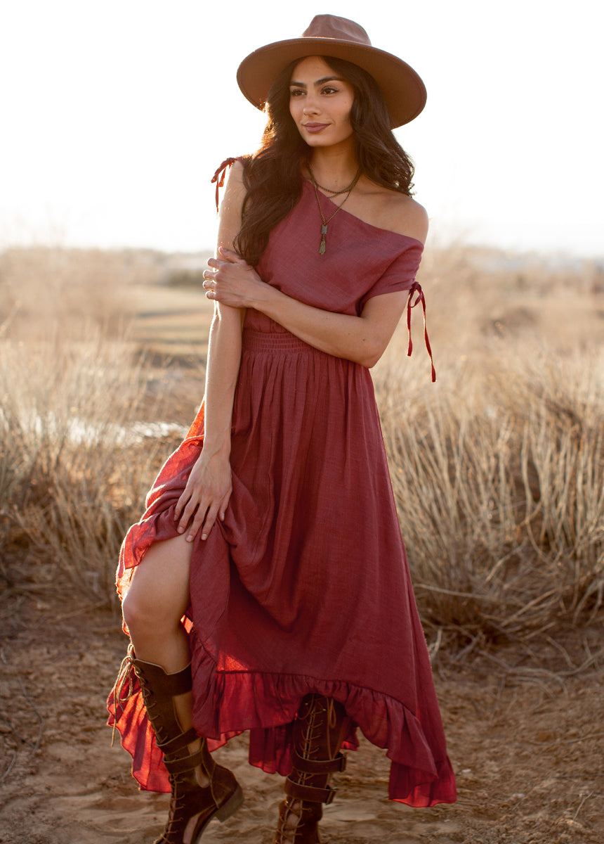 Gia Dress in Mesa Rose