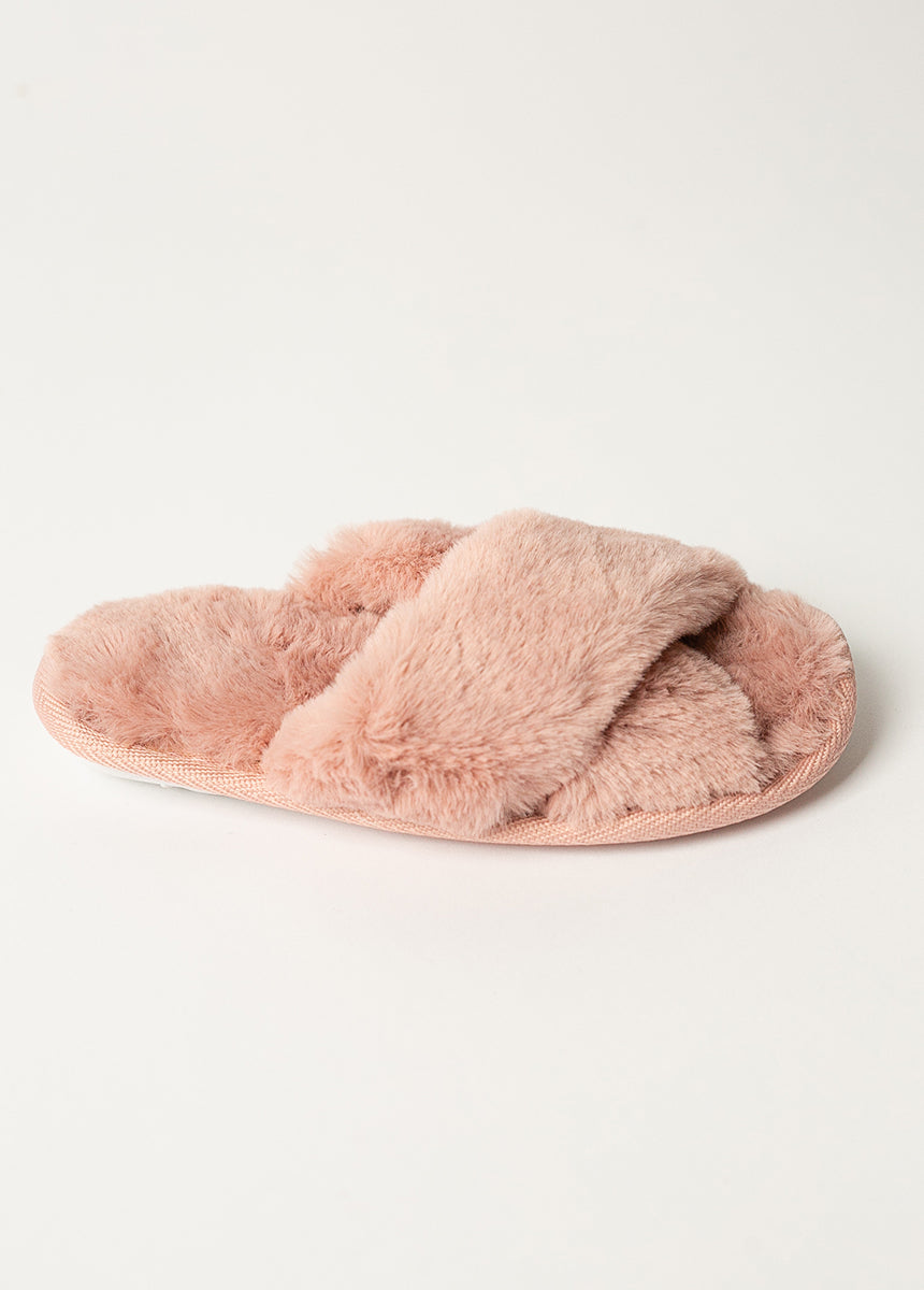 Prisca Slippers in Nude Pink