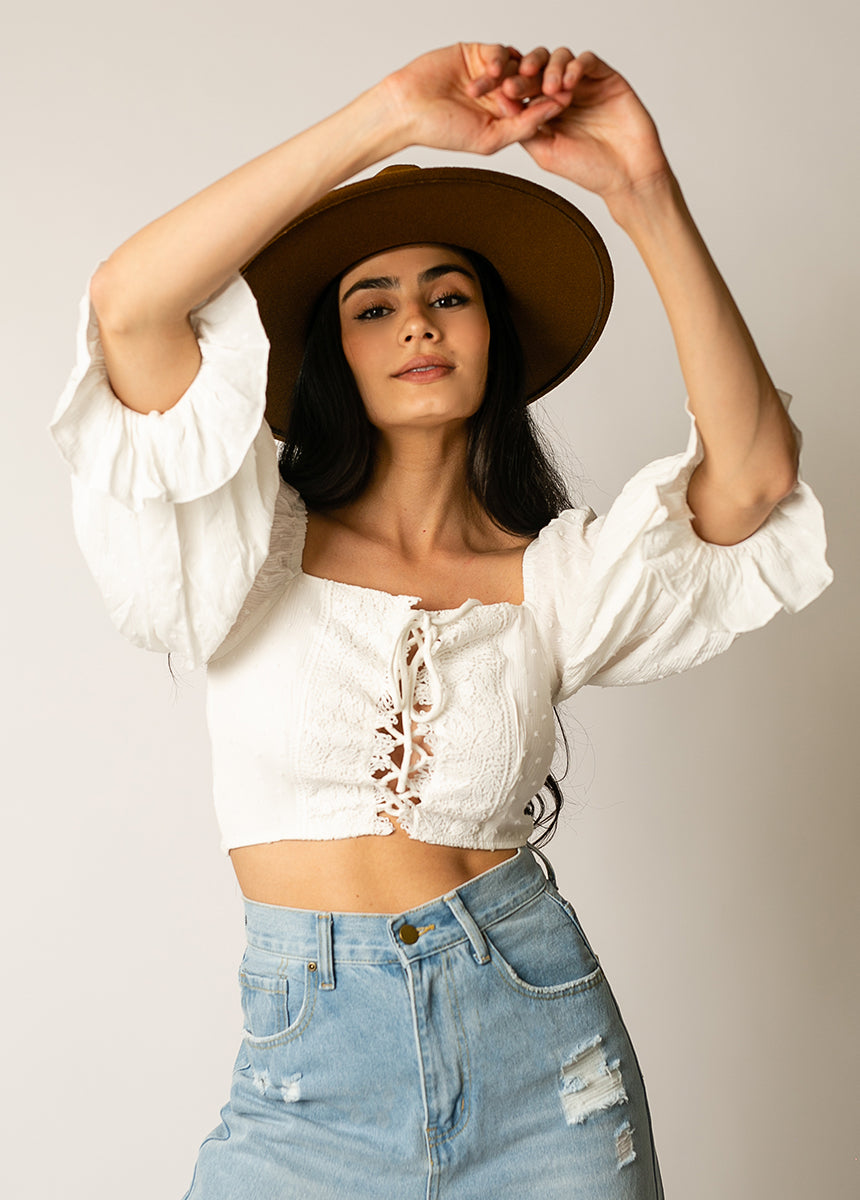 Peace Top in Ivory
