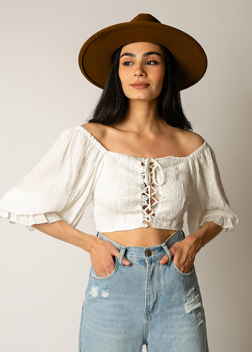 Peace Top in Ivory