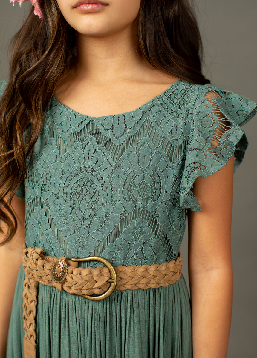 Macy Dress in Beach Sage