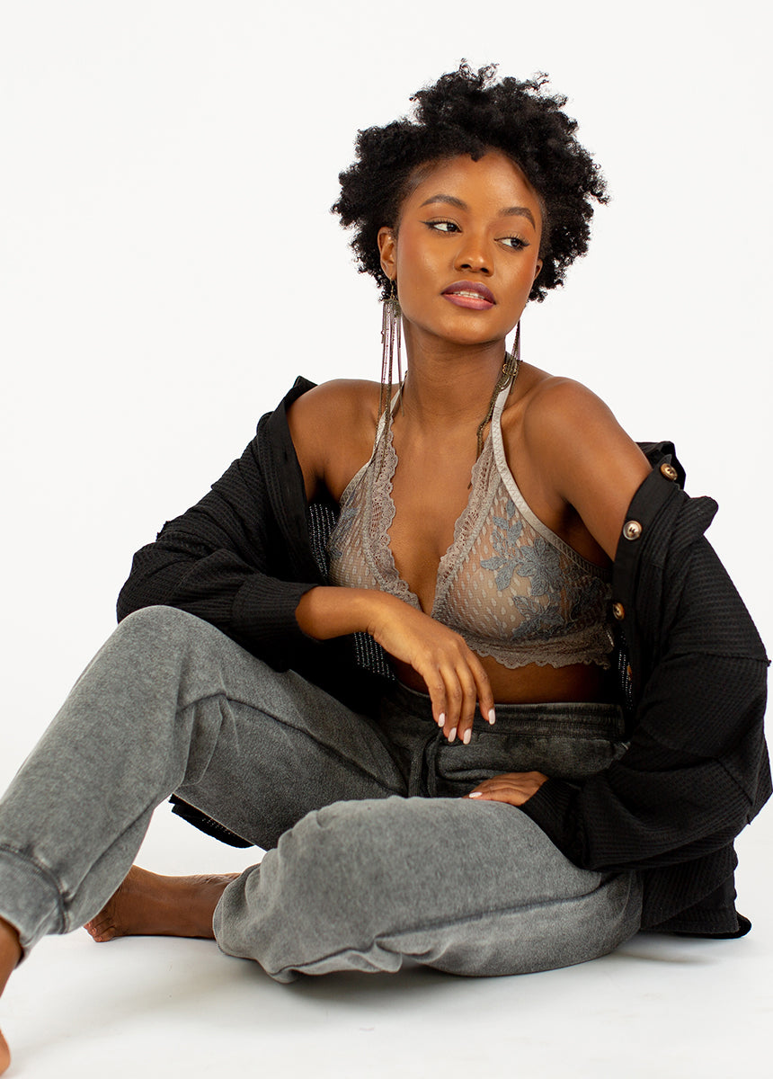 Svetlana Bralette in Gray