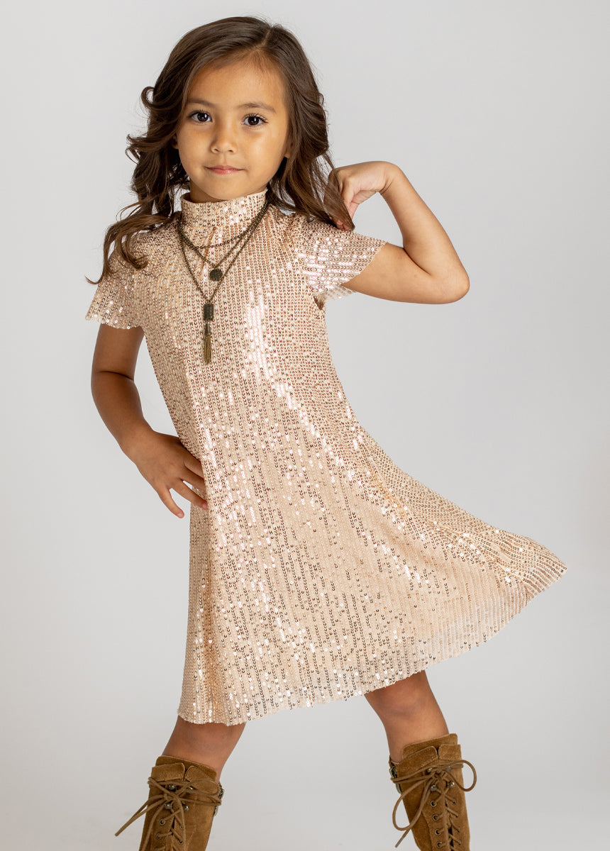 Chele Dress in Champagne