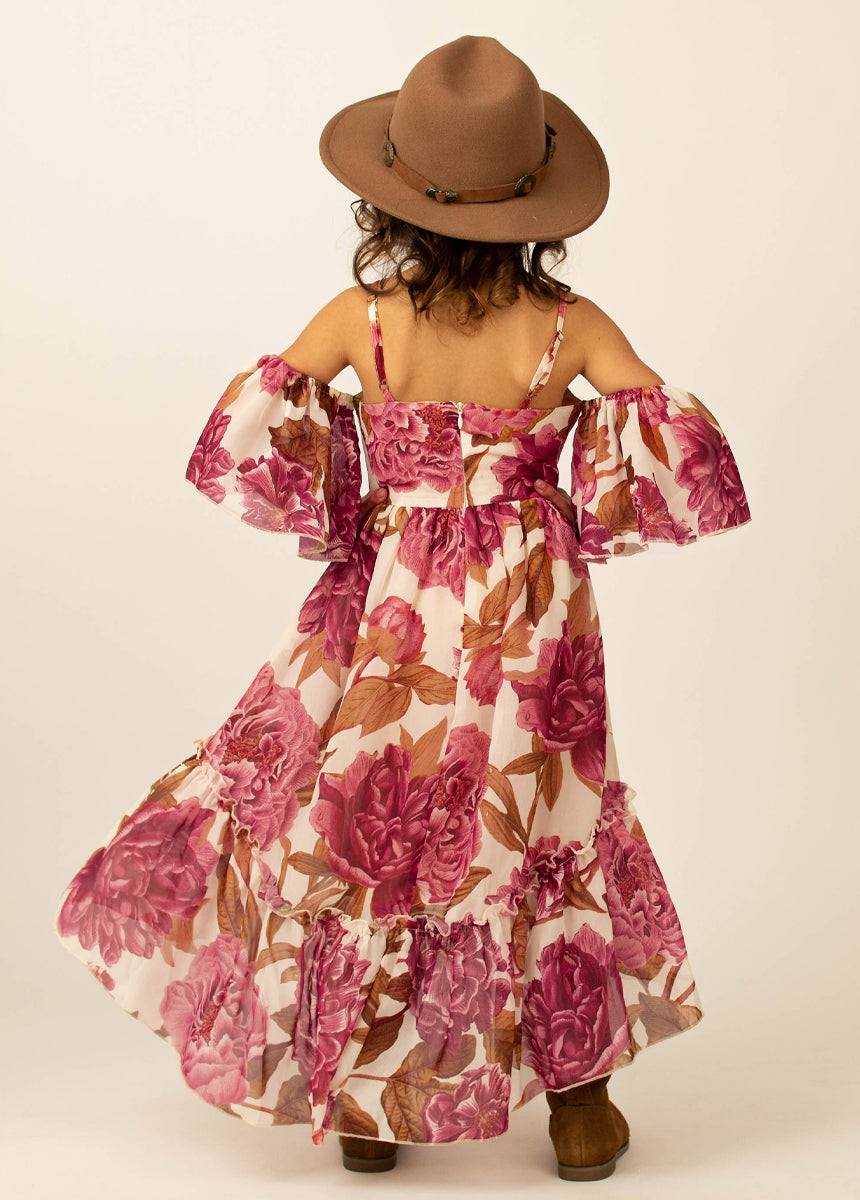 Chloe Dress in Bougainvillea Floral