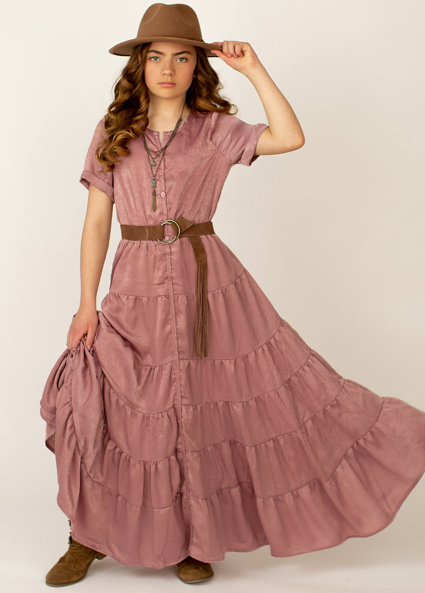 Kassonette Dress in Mauve
