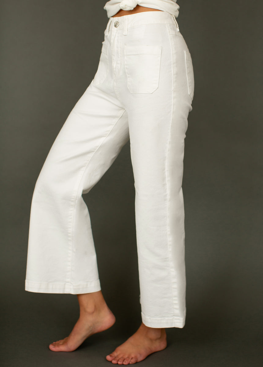 Avina Denim in White