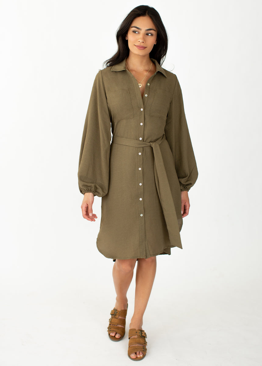 Janie Dress in Olive