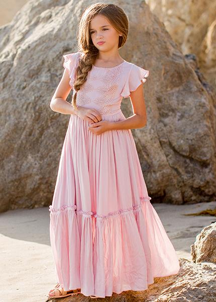 Joyfolie Girls Viola Maxi Dress in Violet, Size 2 Joyfolie Girls Viola Maxi Dress in Violet, Size 2