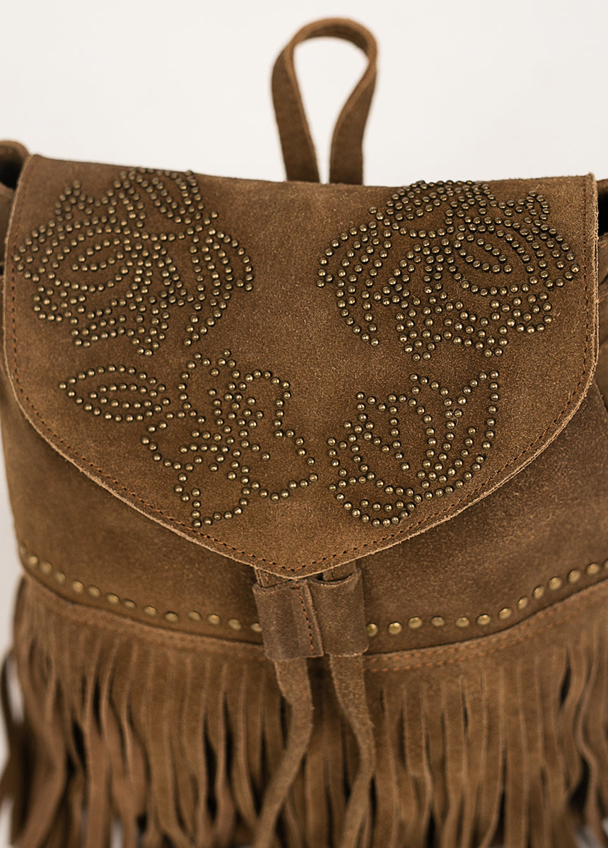 Willow Leather Backpack in Nutmeg