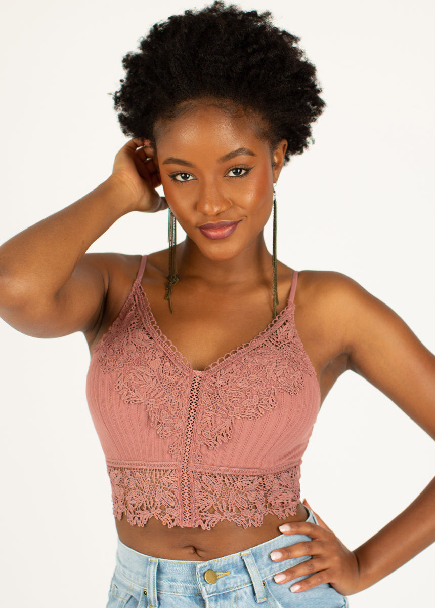 Martina Bralette in Ashe Rose