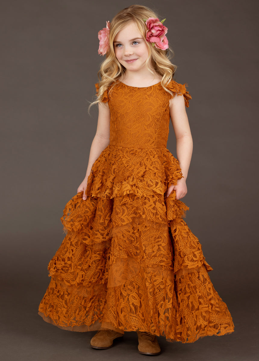 Lyra Dress in Marigold
