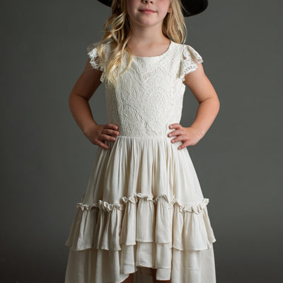 Lacy Petticoat Dress in Cream